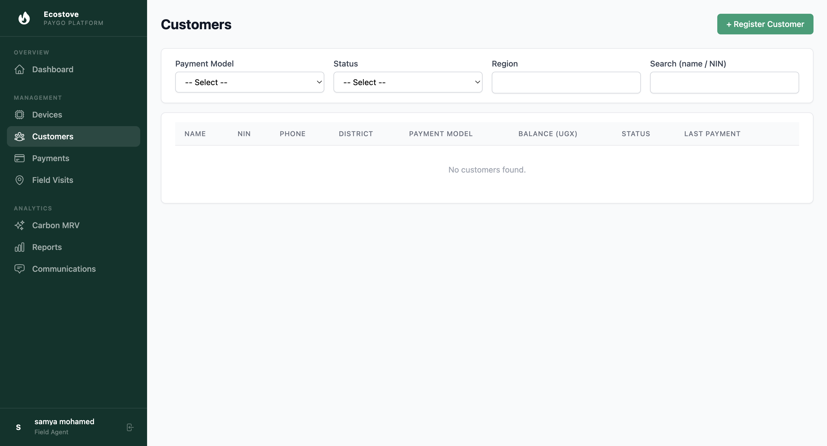 EcoPay workflow preview